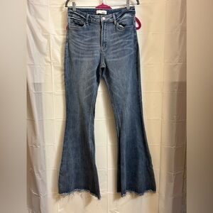 Non distressed bell bottom jeans